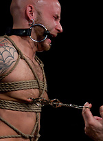 Nick Moretti and Tyler Saint double fuck Drake Jaden in tight bondage. by Bound Gods With Tyler Saint,Nick Moretti,Drake Jaden