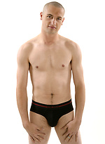 Bald stud strips to have his dick up and hard in his hands by Cruiserboys