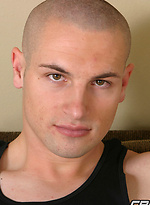 Bald stud strips to have his dick up and hard in his hands by Cruiserboys