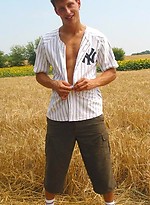 Cute jock shows his sexy ripped body outdoors by Czech Boys