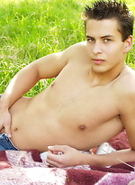 Czech boy jerking off outdoors by Czech Boys