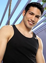 Robby Vega has such a handsome face and a beautiful college jock body with patches of lush dark hair in all the right places. by Randy Blue