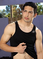 Robby Vega has such a handsome face and a beautiful college jock body with patches of lush dark hair in all the right places. by Randy Blue