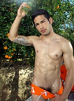 Robby Vega has such a handsome face and a beautiful college jock body with patches of lush dark hair in all the right places. by Randy Blue