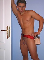 European guy jacking off by Czech Boys