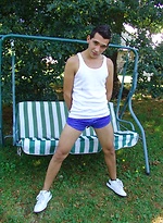 Naked european boy outdoors by Czech Boys