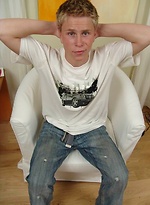 Sex blond twink shows cock by Czech Boys