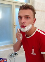 Czech guy getting naked by Czech Boys