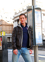 London lad Christopher Brooks pumps a big load by Bentley Race