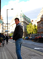 London lad Christopher Brooks pumps a big load by Bentley Race