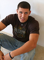 Cute frat jock Lance posing by Frat Men