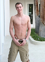 Hot frat jock Tanner posing by Frat Men