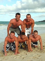 Hot sexy jocks posing by Frat Men