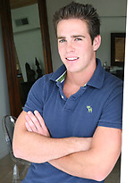 Cute jock posing by Frat Men