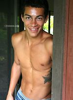 Hot college jock Kalani shows his boner by Frat Men