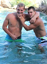 Griff and Abe jacking off by Frat Men