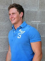 Horny jock Clayton naked by Frat Men
