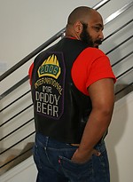 Chubby arabian bear Ali shows cock by Pantheon Bear