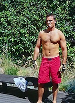Dude working out outdoors by Frat Men