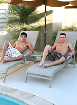 Two cut jocks jacking off by Frat Men