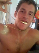 Nice collge dude posing by Frat Men