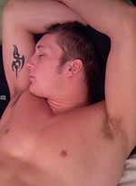 Nice collge dude posing by Frat Men