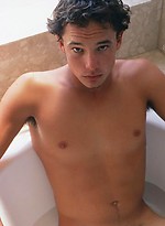 Nice collge dude posing by Frat Men