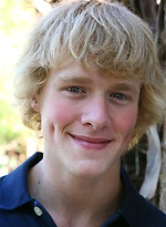 Blond jock posing naked by Frat Men