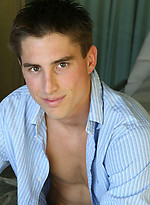Sexy college stud Andrew jacking off by Frat Men