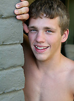 Cute twink with ripped body posing by Frat Men