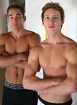 Muscled studs wrestling by Frat Men