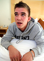 British lad Luke Piper wanks on camera for the first time by Bentley Race