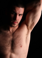 Muscled hairy stud strokes his dick by ChaosMen