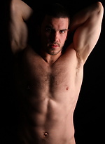 Muscled hairy stud strokes his dick by ChaosMen