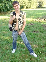 Cute european twink posing naked outdoors by Czech Boys