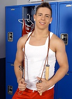 Kris Jamison works his long slender dick, and shows off his lean athletic body. by Randy Blue