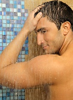 Ace DeCarlo and Nick Sterling start off with a hot, steamy shower and end up with Nick burying his face in Ace\\\\\\\'s ass and deepthroating his huge cock. by Randy Blue With Nick Sterling
