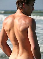 Adam posing naked by ChaosMen