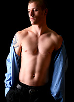 Franke posing naked and jerking off dick by ChaosMen