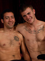Tommy Defendi and Christian Wilde shower tied up DJ with loads hot cum during a live shoot. by Bound Gods With Tommy Defendi,Christian Wilde