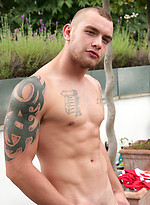 New str8 hunk Andy - tall, tattooed, ripped and muscular - wait til you see his chopper by English Lads