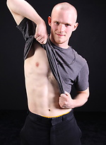 Bald stud jacking off cock by ChaosMen