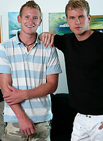 Two cute lads posing and play oral gaymes by English Lads