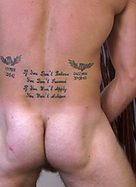 Muscle stud jacking off by English Lads