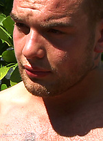 Muscle guys playing outdoors by English Lads