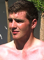 Muscle guys playing outdoors by English Lads
