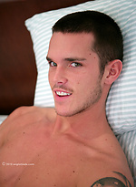 Athletic straight hunk Jay - jacking off and first time playing with toy by English Lads