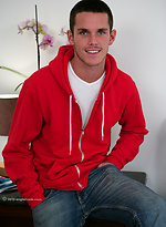 Athletic straight hunk Jay - jacking off and first time playing with toy by English Lads