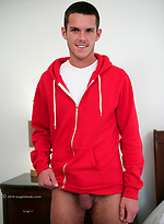 Athletic straight hunk Jay - jacking off and first time playing with toy by English Lads