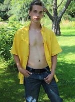 Skinny twink posing naked by Czech Boys